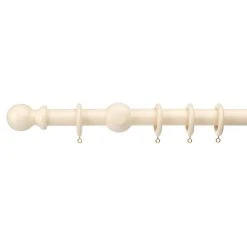 Dunelm Universal Wooden Curtain Pole Dia. 35mm