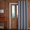 Jennings Grey Thermal Door Curtain 2 Jennings Grey Thermal Door Curtain -Dunelm Shop 30217643