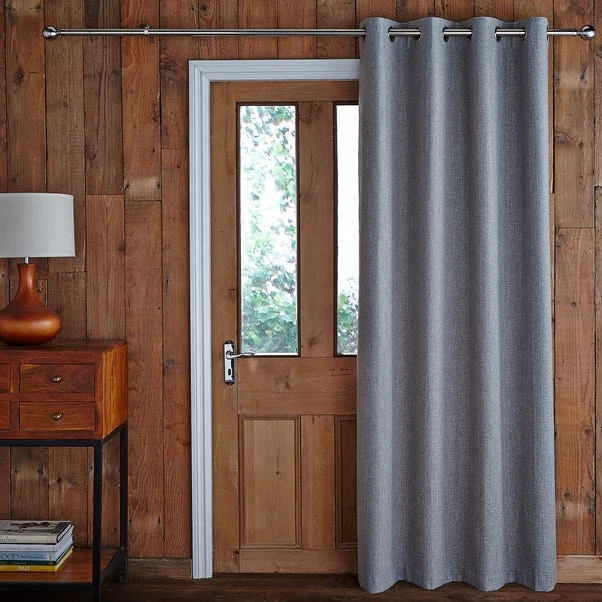 Jennings Grey Thermal Door Curtain 4 Jennings Grey Thermal Door Curtain - Image 2
