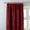 Luxury Collection Chenille Wine Pencil Pleat Curtains 2 Luxury Collection Chenille Wine Pencil Pleat Curtains -Dunelm Shop 30236377
