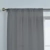 Dunelm Dynamic Grey Single Slot Top Voile Panel 1 Dunelm Dynamic Grey Single Slot Top Voile Panel -Dunelm Shop 30238454