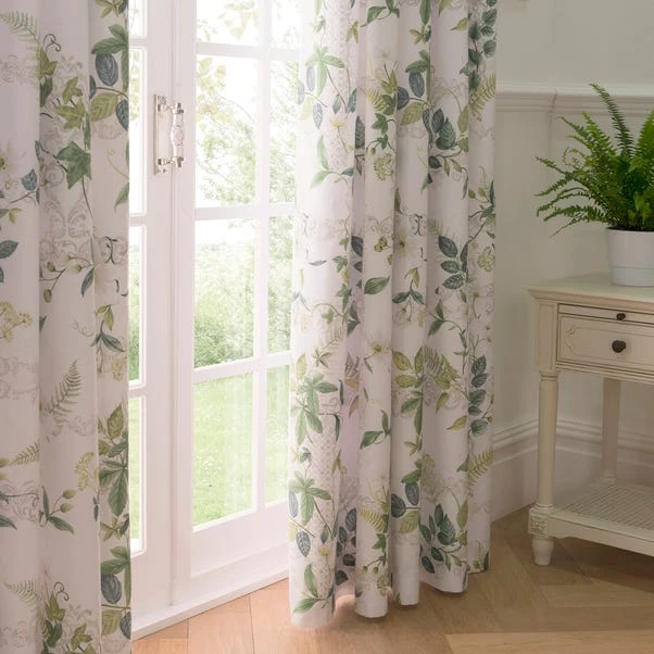 Dorma Botanical Garden Blackout Pencil Pleat Curtains 4 Dorma Botanical Garden Blackout Pencil Pleat Curtains - Image 2