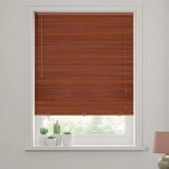 Dunelm Dark Wood Venetian Blind 27mm Slats