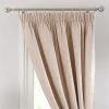 Dunelm Chenille Cream Thermal Pencil Pleat Door Curtain -Dunelm Shop 30262189