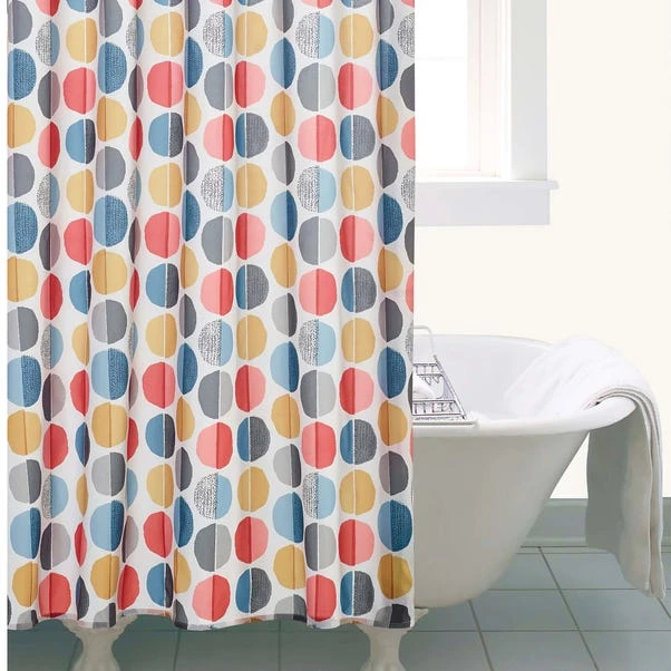 Elements Circle Shower Curtain 3 Elements Circle Shower Curtain