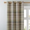 Luxury Collection Finley Check Green Eyelet Curtains 2 Luxury Collection Finley Check Green Eyelet Curtains -Dunelm Shop 30277484