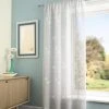 Dunelm Starburst White Slot Top Single Voile Panel -Dunelm Shop 30278827