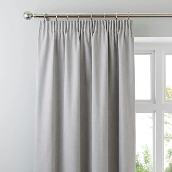 Dunelm Solar Grey Blackout Pencil Pleat Curtains 3 Dunelm Solar Grey Blackout Pencil Pleat Curtains