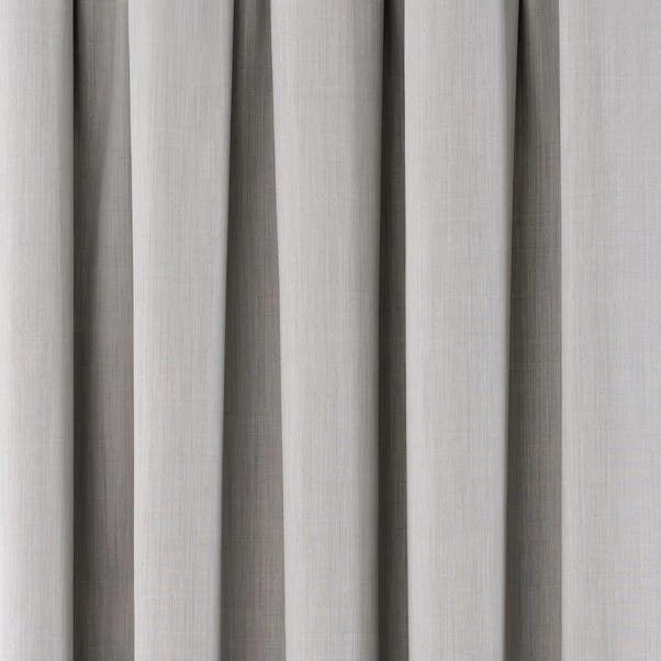 Dunelm Solar Grey Blackout Pencil Pleat Curtains 5 Dunelm Solar Grey Blackout Pencil Pleat Curtains - Image 3
