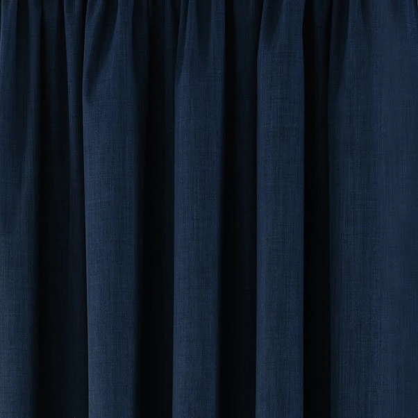 Dunelm Solar Navy Blackout Pencil Pleat Curtains 5 Dunelm Solar Navy Blackout Pencil Pleat Curtains - Image 3