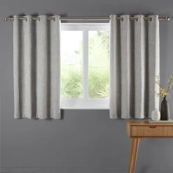 Elements Jenson Ochre Eyelet Curtains -Dunelm Shop 30413516 alt05