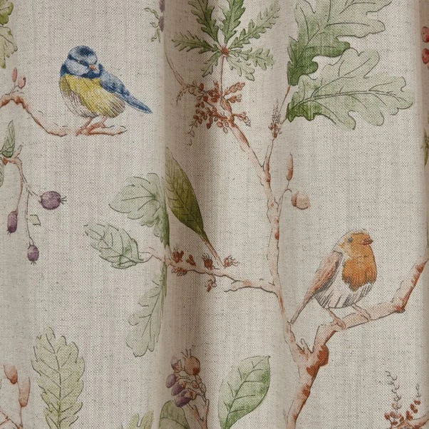 Dorma Woodland Birds Natural Pencil Pleat Curtains 5 Dorma Woodland Birds Natural Pencil Pleat Curtains - Image 3