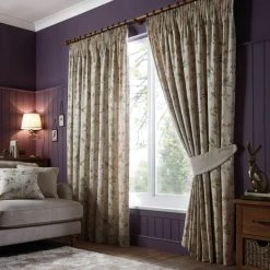 Dorma Woodland Birds Natural Pencil Pleat Curtains 11 Dorma Woodland Birds Natural Pencil Pleat Curtains -Dunelm Shop 30413584 alt03