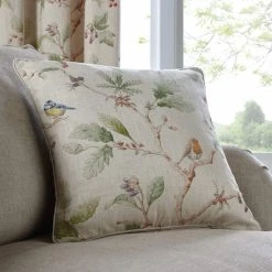 Dorma Woodland Birds Natural Pencil Pleat Curtains 13 Dorma Woodland Birds Natural Pencil Pleat Curtains -Dunelm Shop 30413584 alt07