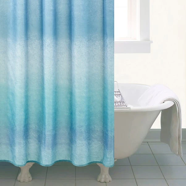 Dunelm Ombre Blue Shower Curtain 3 Dunelm Ombre Blue Shower Curtain