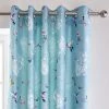 Dunelm Heavenly Hummingbird Duck Egg Blackout Eyelet Curtains 2 Dunelm Heavenly Hummingbird Duck Egg Blackout Eyelet Curtains -Dunelm Shop 30437772