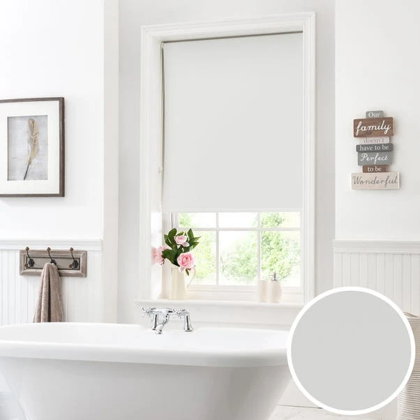 Dunelm White Blackout Moisture Resistant Roller Blind 3 Dunelm White Blackout Moisture Resistant Roller Blind