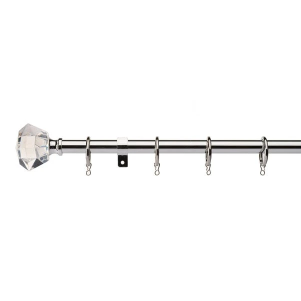 Dunelm Spectrum Extendable Chrome Curtain Pole Dia. 16/19mm 3 Dunelm Spectrum Extendable Chrome Curtain Pole Dia. 16/19mm