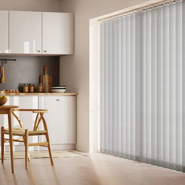 Dunelm Grey Stripe Cordless Vertical Blind 3 Dunelm Grey Stripe Cordless Vertical Blind