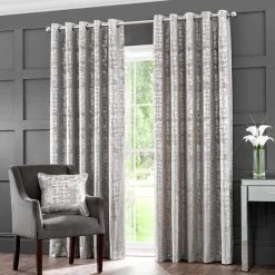 Dunelm Romano Silver Velour Eyelet Curtains 8 Dunelm Romano Silver Velour Eyelet Curtains -Dunelm Shop 30563279 alt01