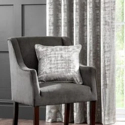 Dunelm Romano Silver Velour Eyelet Curtains 10 Dunelm Romano Silver Velour Eyelet Curtains -Dunelm Shop 30563279 alt07