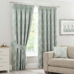 Luxury Collection Feathers Duck Egg Pencil Pleat Curtains 8 Luxury Collection Feathers Duck Egg Pencil Pleat Curtains -Dunelm Shop 30563319 alt01