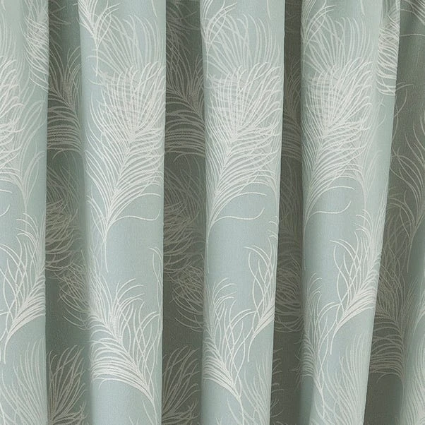 Luxury Collection Feathers Duck Egg Pencil Pleat Curtains 5 Luxury Collection Feathers Duck Egg Pencil Pleat Curtains - Image 3