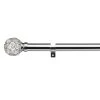 Dunelm Sphere Chrome Eyelet Curtain Pole Dia. 28mm 1 Dunelm Sphere Chrome Eyelet Curtain Pole Dia. 28mm -Dunelm Shop 30566981
