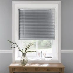 Dunelm Silver Aluminium Venetian Blind 25mm Slats