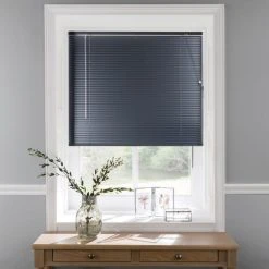 Dunelm Gunmetal Aluminium Venetian Blind 25mm Slats