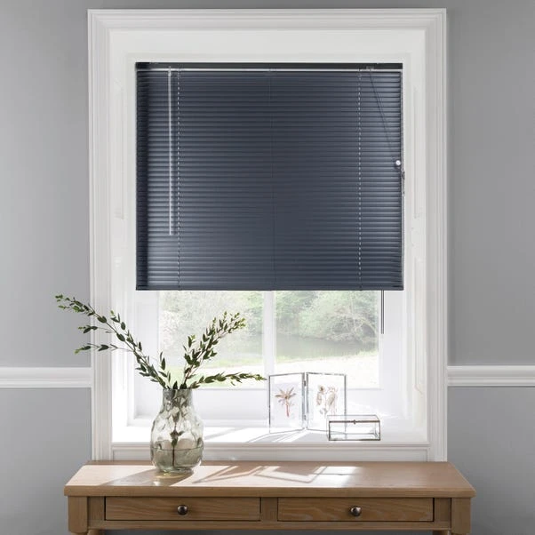 Dunelm Gunmetal Aluminium Venetian Blind 25mm Slats 3 Dunelm Gunmetal Aluminium Venetian Blind 25mm Slats