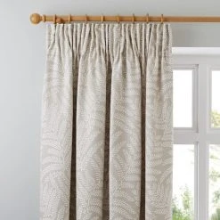 Dunelm Alderly Natural Pencil Pleat Curtains