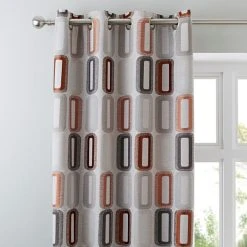 Elements Dahl Rust Eyelet Curtains