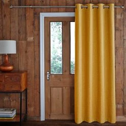Jennings Ochre Door Curtain 6 Jennings Ochre Door Curtain -Dunelm Shop 30601545 alt01