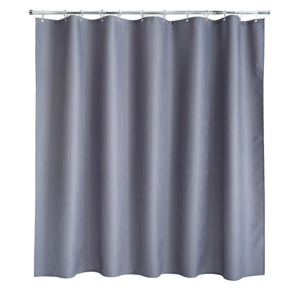 Dunelm Waffle Grey XL Shower Curtain 3 Dunelm Waffle Grey XL Shower Curtain