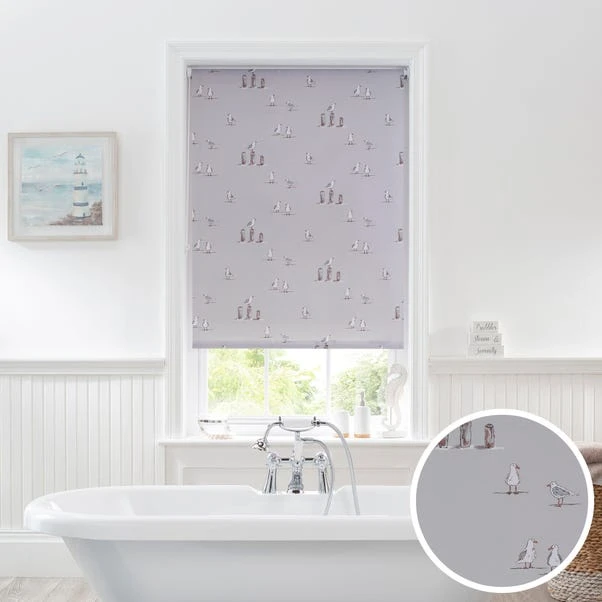 Dunelm Seaside Seagulls Daylight Moisture Resistant Roller Blind 3 Dunelm Seaside Seagulls Daylight Moisture Resistant Roller Blind