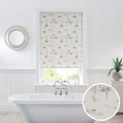 Dunelm Shop 20 Dunelm Wading Birds Natural Moisture Resistant Daylight Roller Blind