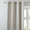 Luxury Collection Sadie Stripe Mink Eyelet Curtains 1 Luxury Collection Sadie Stripe Mink Eyelet Curtains -Dunelm Shop 30616019