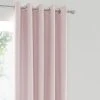 Dunelm Matt Satin Blush Blackout Eyelet Curtains -Dunelm Shop 30616372