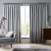 Luxury Collection Parker Grey Chenille Pencil Pleat Curtains 2 Luxury Collection Parker Grey Chenille Pencil Pleat Curtains -Dunelm Shop 30622581