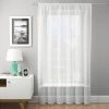 Dunelm Dotty White Slot Top Single Voile Panel 2 Dunelm Dotty White Slot Top Single Voile Panel -Dunelm Shop 30629967
