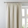 Dunelm Luna Brushed Natural Blackout Pencil Pleat Curtains 1 Dunelm Luna Brushed Natural Blackout Pencil Pleat Curtains -Dunelm Shop 30631894