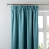 Dunelm Luna Teal Blackout Pencil Pleat Curtains 2 Dunelm Luna Teal Blackout Pencil Pleat Curtains -Dunelm Shop 30631905