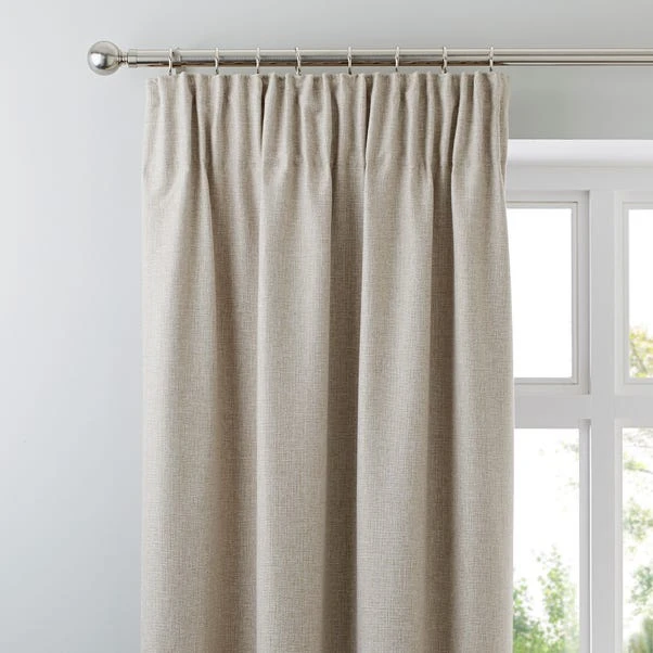 Dunelm Jennings Natural Thermal Pencil Pleat Curtains 3 Dunelm Jennings Natural Thermal Pencil Pleat Curtains