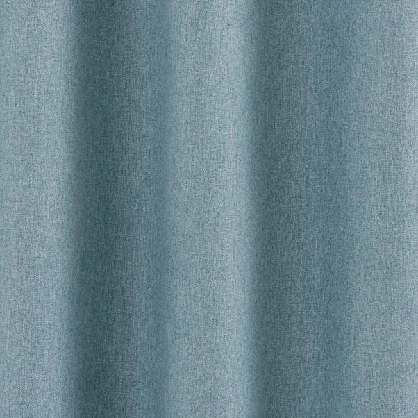Dunelm Luna Brushed Soft Blue Blackout Eyelet Curtains 5 Dunelm Luna Brushed Soft Blue Blackout Eyelet Curtains - Image 3