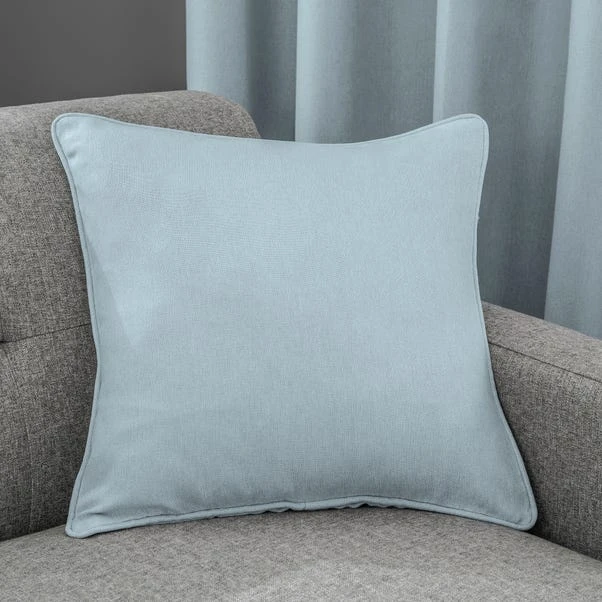 Dunelm Luna Brushed Soft Blue Blackout Eyelet Curtains 7 Dunelm Luna Brushed Soft Blue Blackout Eyelet Curtains - Image 5