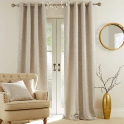 Dunelm Richmond Champagne Eyelet Curtains -Dunelm Shop 30633479 alt01