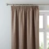 Dunelm Luna Brushed Mocha Blackout Coated Pencil Pleat Curtains 1 Dunelm Luna Brushed Mocha Blackout Coated Pencil Pleat Curtains -Dunelm Shop 30633501