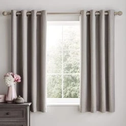 Dunelm Luna Brushed Dove Grey Blackout Eyelet Curtains 12 Dunelm Luna Brushed Dove Grey Blackout Eyelet Curtains -Dunelm Shop 30634845 alt05