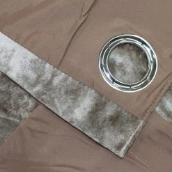 Verona Oyster Velvet Eyelet Curtain 8 Verona Oyster Velvet Eyelet Curtain -Dunelm Shop 30638922 alt06